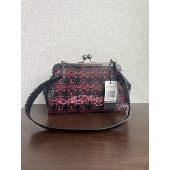 ED HARDY RHINESTONE TIGER CROSSBODY SHOULDER BAG, NEW - Picture 2 of 2